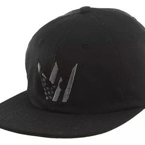 WORTHY AMERICAN FLAG CROWN STRAPBACK - BLACK
